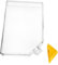 Milisten Gourde Plate Transparent Bouteille Eau Forme pour Voyage École Sport Étanchéité Réutilisable