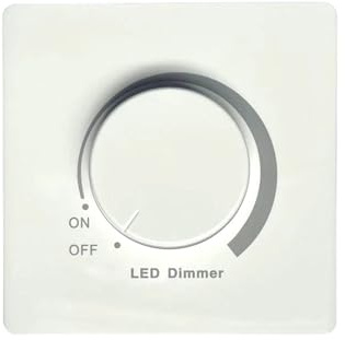 Interruttori Dimmer Per Luce A LED Da 300 W Manopola Rotante Regolatore Luminosità Regolabile Lampada Da Parete Con Struttura In Plastica Resistente