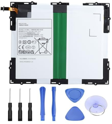 WoskjXas EB-BT585ABE Tablette Batterie Compatible avec Samsung Galaxy 10.1 2016 SM-T580 SM-T585 SM-P580 SM-P580N SM-T585C SM-P585N SM-P585Y SM-T587 SM-T587P Série Tablette
