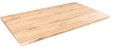 SAM Tischplatte Joan 100x60 cm Eiche gerade Kante | Holzplatte für Küche & Café