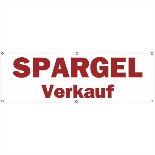 Indigos UG - Plane wasserdicht Gerüstplane - p044 - Spargel NEU - 200 cm x 67 cm - Baustelle, Garten, Zaun oder Veranstaltung im Sommer - Werbeplane, Werbung