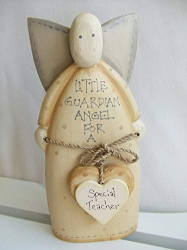 East of India Wooden Guardian Angel for a Special Teacher Gift