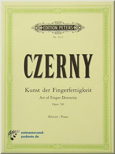 Carl Czerny - Die Kunst der Fingerfertigkeit op. 740 - Klaviernoten [Musiknoten]