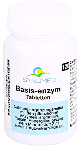 Podstawowe tabletki enzymu podstawowego, 120 tabletek (56,4 g)
