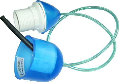 Electraline 70713 Gestell aus Kunststoff + Fassung E27, lang, 0,6 m, Blau, Weiß