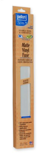 Pellon 15 x 2 Yd Fusible de Vinilo Flexible Estabilizador, Color Transparente Mate