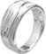 Vinani Damen Ring 925 Silber - Baum Rillen Design - sandgestrahlt glänzend aus 925 Sterling Silber - Größe 64 (20.4) - RER64