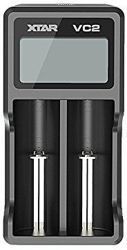 XTAR VC2 Premium USB Charger w/LCD Screen Display (MC Series Upgrade) Li-ion Battery Charger