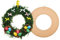 Baker Ross AF903 Craft Wreaths - Pack of 10, Wreath Making Kit, Great for Christmas Wreath Diy Kit, Wreath Making Supplies for Autumn and Wreaths for Crafts for Children,Brown,21cm