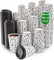 160 Vasos Desechables de Café Para Llevar - Vasos Carton 360 ml 12 Onzas con Tapas y Agitadores de Madera para Servir el Café, el Té, Bebidas Calientes y Frías