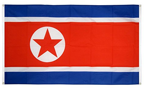Flaggenfritze® Balkonflagge Nordkorea