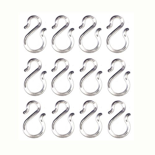 ZIOJOVK 12 PCS 1.7Inch Clear Plastic Punch Bowl Cup S Hooks