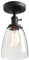 Phansthy Vintage Deckenleuchte Glocken klarglas Pendelleuchte Modernes Deckenlampe industrie Pendellampe Hängeleuchte Vintage Hängelampe Loft-Pendelleuchte in Landstil(Schwarz Farbe)