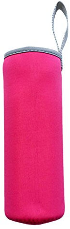 Perfeclan Flaschen Neopren Flaschentasche Flaschenhalter mit Griff zum Aufhängen, Rosig