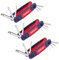 WORKPRO Juego de Llaves Hexagonales Portátiles Cr-V de 24 Piezas, Llave Hex de Buen Ajuste con Cabeza Plana, Esférica, Torx para Reparación y Montaje