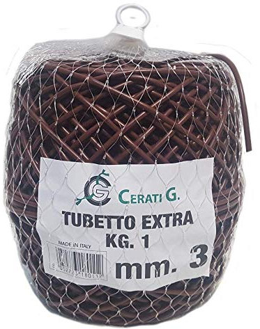 Gro Garden Products Plant Ties for All Plants, Garden Ties, Flexible Tying Tube, Flexi Plant Tie, Plastic, Soft & Flexible, UV Stable, for Garden Plants - 10 Year Life - 3mm x 150m (495ft), Brown