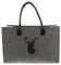 FRANK FLECHTWAREN Filztasche Hirsch, Tragetasche, Shopper 45 x 20 x 30 cm, GH 50 cm
