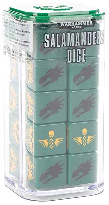 Games Workshop Warhammer 40k - Salamanders Würfel
