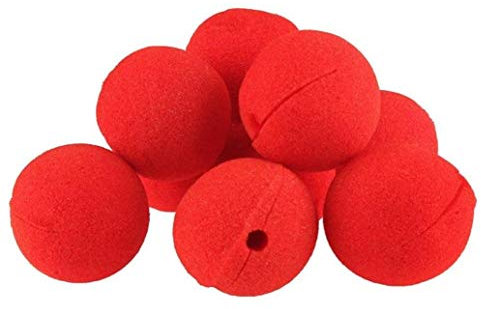 10 Stück/Los lustige rote Nase Schaumstoff Zirkus Clown Nase Comic Requisiten Weihnachten Halloween Zubehör Kostüm Magic Party Zubehör für Geschenk