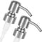 ALTGLAS 2 Pezzi di Dispenser di Sapone 'Zagreb' - Pompa in Acciaio Inox per Dosatore Liquido Ricambio o per Upcycling da Bottiglie Usate (Argento Spazzolato)