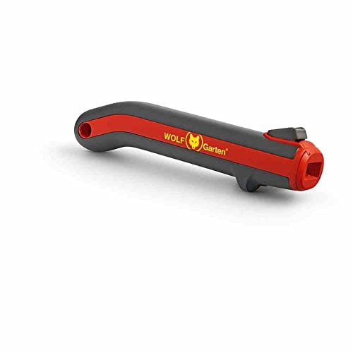 WOLF Garten - ZM 015 Handgriff; ideal für alle multi-star Minis und Abzieher FW-M, Fensterwischer EW-M und Kehrschaufel BK-M; 15cm; 71AED014650, Rot