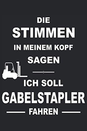 Gabelstapler Fahrer Staplerfahrer Stapler Transport Hubwagen Notizbuch