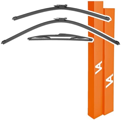 VIA ALBION® Wiper Blades for: VAUXHALL ZAFIRA B (2006-2012) • All-Weather Front & Rear Wipers Set
