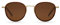 TAKE A SHOT - Runde Sonnenbrille für Damen Havana Gold mit Edelstahl Rahmen, Braune Gläser und Edelstahl Bügeln, UV400 Schutz, ADA: Havana Gold Brown