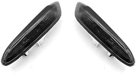 HZ-DESIGN Blinker Seitenblinker in Smoke Set Links + Rechts kompatibel mit BMW 1er E81 82 87 88 3er E90 91 92 93 X1 E84