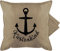 Kissenbezug - Statement - Küstenkind mit Anker - schwarz - 50 x 50 cm - Beige Natur - sofakissen maritim statement-kissen statements maritime pillow kissen nordsee sprüche nautisch kissenhüllen