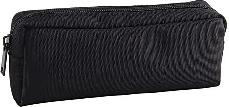 JIHUOO Große Kapazität Mäppchen Unisex Federmäppchen Schlamppermäppchen Bleistifttasche Stiftetasche Federtasche Make-up Tasche für Schule & Büro Schwarz