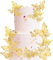 40 Stück Tortendeko, 3D Schmetterling Cupcake Topper mit Eisenstangen Schmetterling Tortendeko Geburtstag Butterfly Cake Toppers für Hochzeit Jahrestag Geburtstag Party Kuchen Dekoendeko Gold