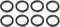 NEBEN Skateboard & Longboard Ringe, Speedringe, Washer - 8 Stück - für alle gängigen Boards