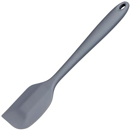 Tala Silicone Flat Spatula in Grey Colour, Heat Resistant up to 240 Degrees and Ideal for Serving All Tasks of Sauces and Soups, Ideal to Use with Non-Stick Cookware, Dishwasher Safe