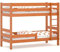 WNM Group 2in1 Etagenbett oder 2 Einzelbetten - Hochbett für Kinder Sophie - Stockbett mit Rausfallschutz und Lattenrost - Absturzsicherung Doppelstockbett - Jugendbett 80x160 cm - Erle