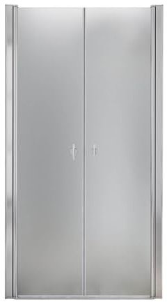 Home Deluxe - Duschabtrennung LAVEA - Milchglas - Maße: 105 x 195 cm - 6 mm nanobeschichtetes Sicherheitsglas, inkl. Scharniere und Montagematerial I - Duschtür Pendeltür Duschtrennwand Nischentür