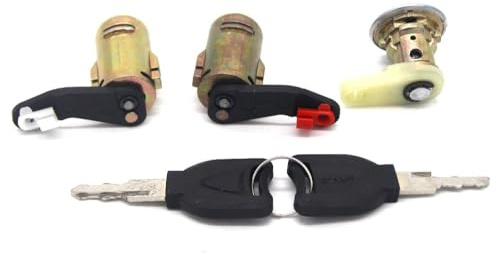 EVURU Verrouillage de la porte droite gauche à droite Verrouillage de la corneau de baril avec 2 clés Ajuster for Renault Kerax Midlum Premium 5001834847 7485116317 Serrure d'allumage voiture