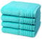 Vossen - Vienna Style Supersoft - 4 X Handtuch - Im Set - Baumwolle - extrem flauschig (50 X 100cm Light Azure)