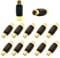 BRIEFCEC Lot de 12 coupleurs RCA femelle vers femelle pour haut-parleurs, câble RCA, phono, amplificateur