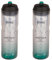 ZEFAL Pack Arctica 75 - Lot de Deux Bidons Vélo 750 ML - Gourde Vélo Isotherme - Inodore et Etanche - Bidon Sport sans BPA - Argent/Vert Caraibe