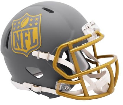 NFL Mini Speed Helm Logo Shield Slate Collection Edition Footballhelm