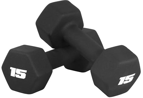 CAP Barbell Neopren Hantelgewichte 6,8 kg Paar schwarz