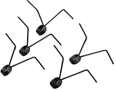 Doppeltregende Reparaturfeder 5 Stück abgewinkelte kleine industrielle Torsionsfeder mit 4 Spulen