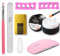 Clear Builder Nail Gel, Builder Gel for Nails Nail Extension Gel UV/LED Nail Base Building Gel for Nail Repair Extension & Modeling Strengthening Nail Art Decoration (15ml) (Clear Color Lamp Set)