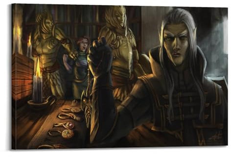 KIUYGPPJ Poster The Elder Scrolls, dekoratives Gemälde, Leinwand, Wandposter und Kunstdruck, moderne Familienschlafzimmer-Dekoration, Poster, 60 x 90 cm