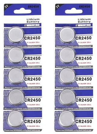 bnsggl 5 Stück/10 Stück CR2450 Knopfzellen CR2450 3V Lithium Batterie Elektronische Geräte Low Power Gerät