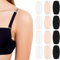12 Stück Trägerpolster für BH, BH Schulterpolster, Silikon Bra Strap Pad, Anti Rutsch Schulterpolster, Silikon Bra Strap Pad Halter für Frauen Mädchen (Hautfarbe, Weiß, Schwarz)