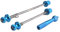 KFXYSM Schnellspanner Fahrrad,Steckachse Fahrrad Ultralight Fahrrad Quick Release Anti-Diebstahl-Straßen-MTB Fahrrad-Räder Locking Fahrradschnell Spieße(Blue)