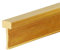 Boden-Übergangsleiste aus massivem Messing für Türen, 1 m lang, Holz zu Fliesen, Schwellenleiste/schneidbare Einfassung, Zierleiste (B 5 x H 20 mm)
