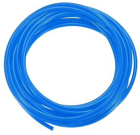 sourcing map Pneumatic Tubing Pipe Pu Hose 4mm OD x 2.5mm ID 5 Meters(16.4 FT) Air Compressor PU Polyurethane Line Hose Tube for Air Compressor Water Fluid Transfer, Blue